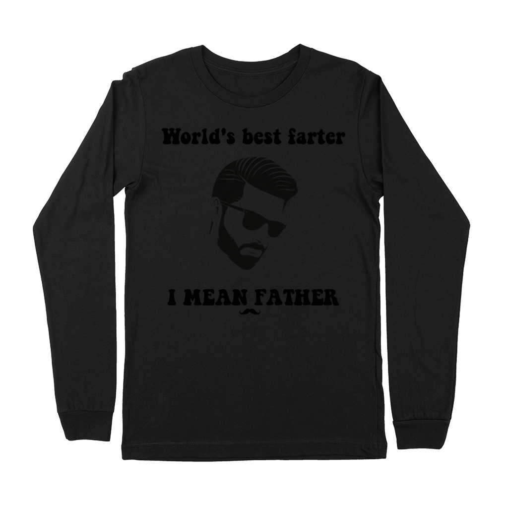 worlds best farter i mean father Premium Long Sleeve