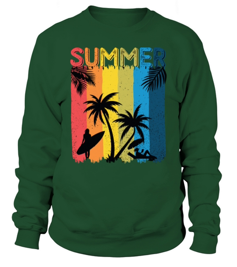 Summer vintage palm Sweatshirt Unisex