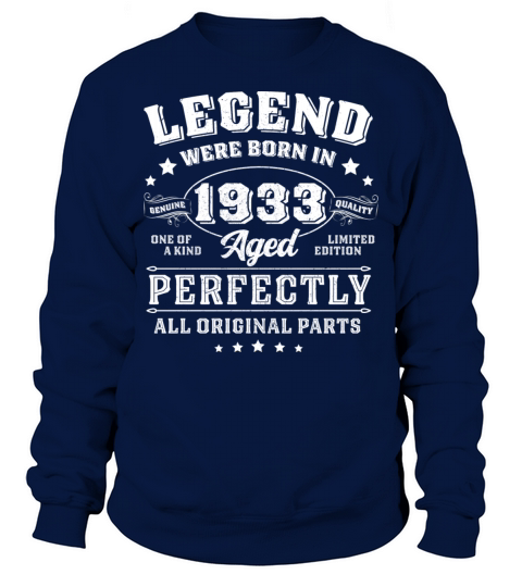 Vintage 1933 Limited Edition 90 Year Old Sweatshirt Unisex