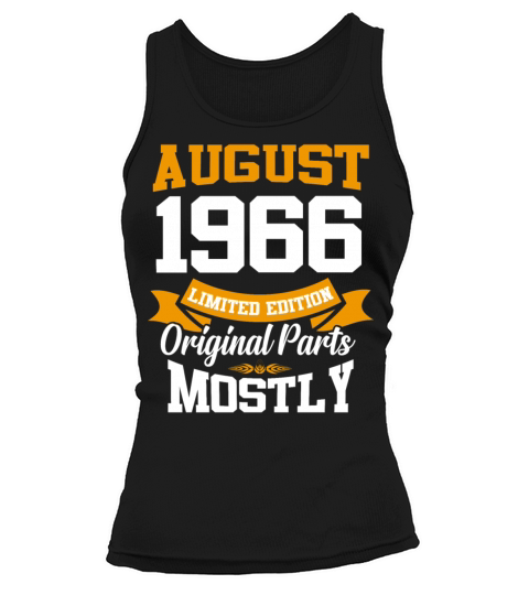 August 1966 Vintage Birthday Present Tank top Woman