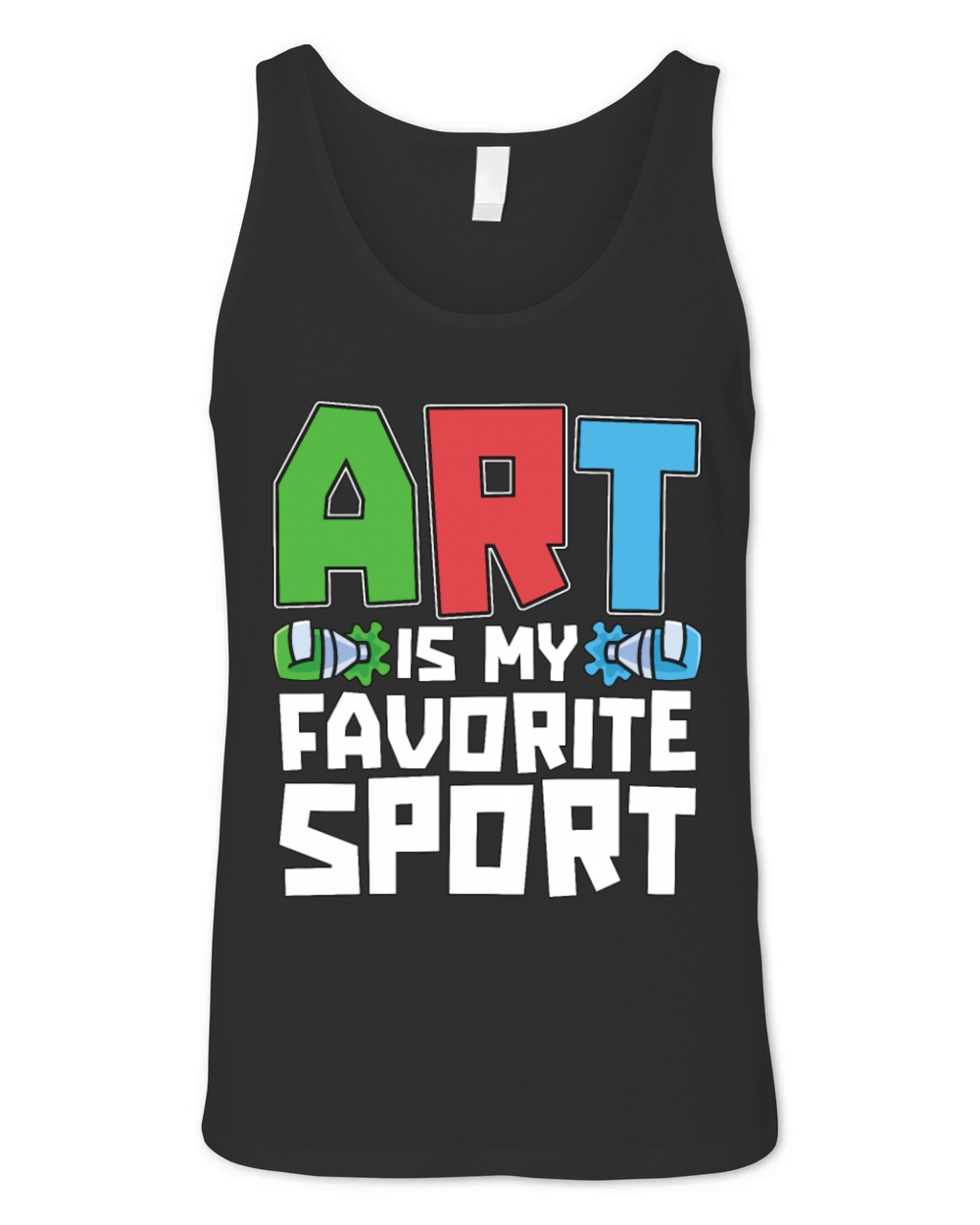 Painter Art Is My Favorite Sport Loves Paint Brush Unisex Jersey Tank