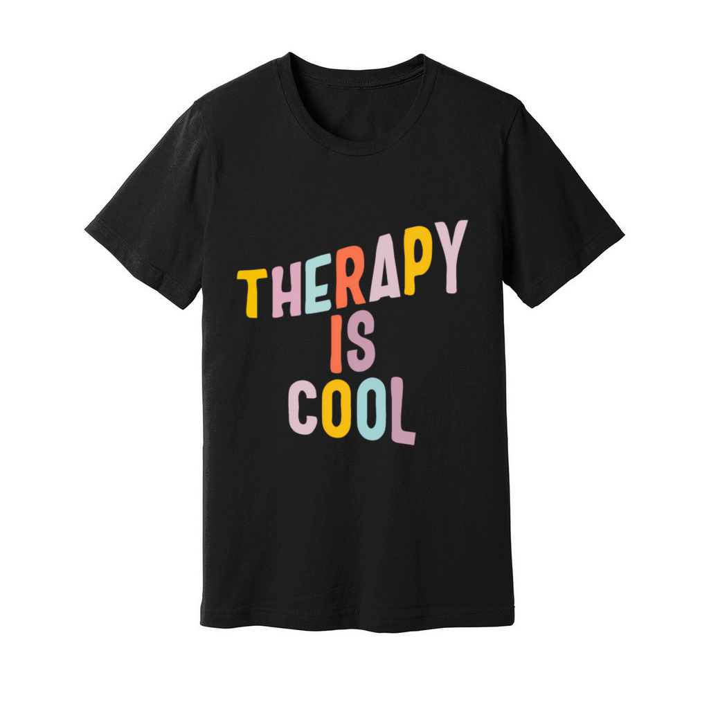Mental Health Matters Therapy Is Awareness Positiv Unisex Jersey Tee