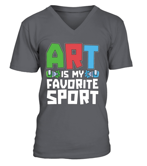 Painter Art Is My Favorite Sport Loves Paint Brush V-Neck T-shirt