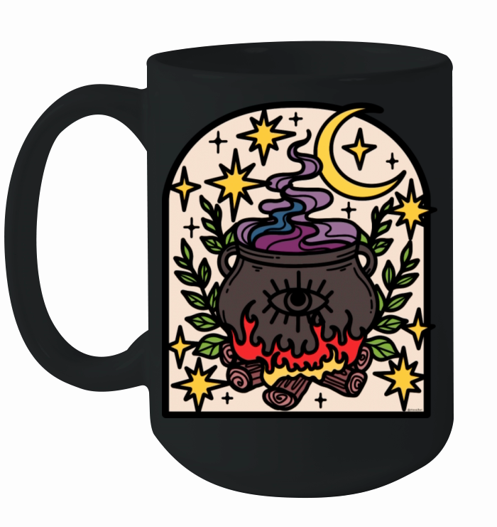 Spooky Cauldron Ceramic Mug