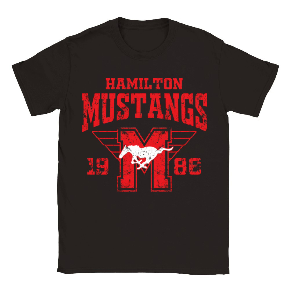 Youngblood Hamilton Mustangs Hockey Club Vintage Classic Kids Crewneck T-shirt