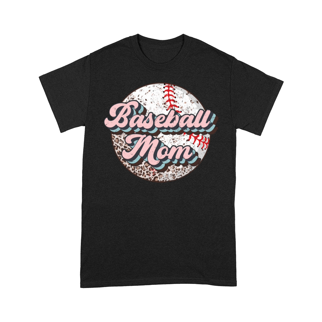 Baseball Mom Leopard Softball Mom MotherS Day For Comfort T-shirt