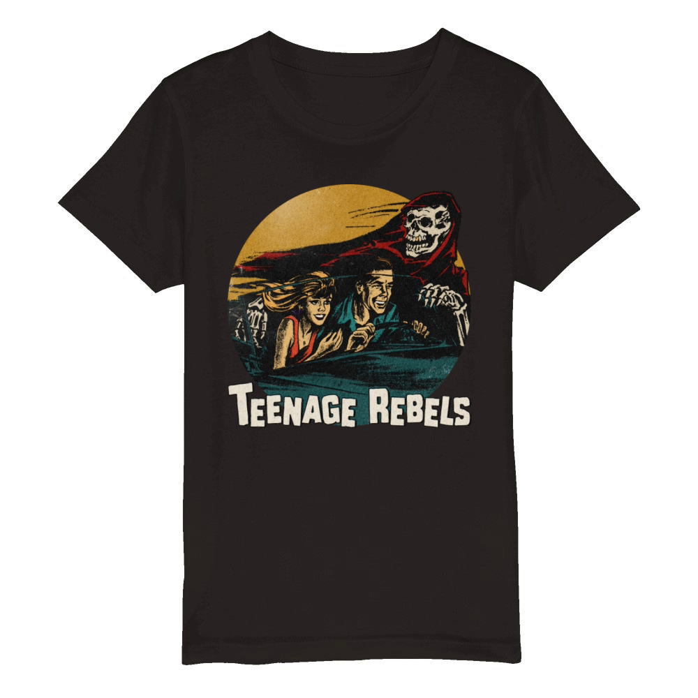 Vintage Teenage Rebels Pulp Organic Kids Crewneck T-shirt