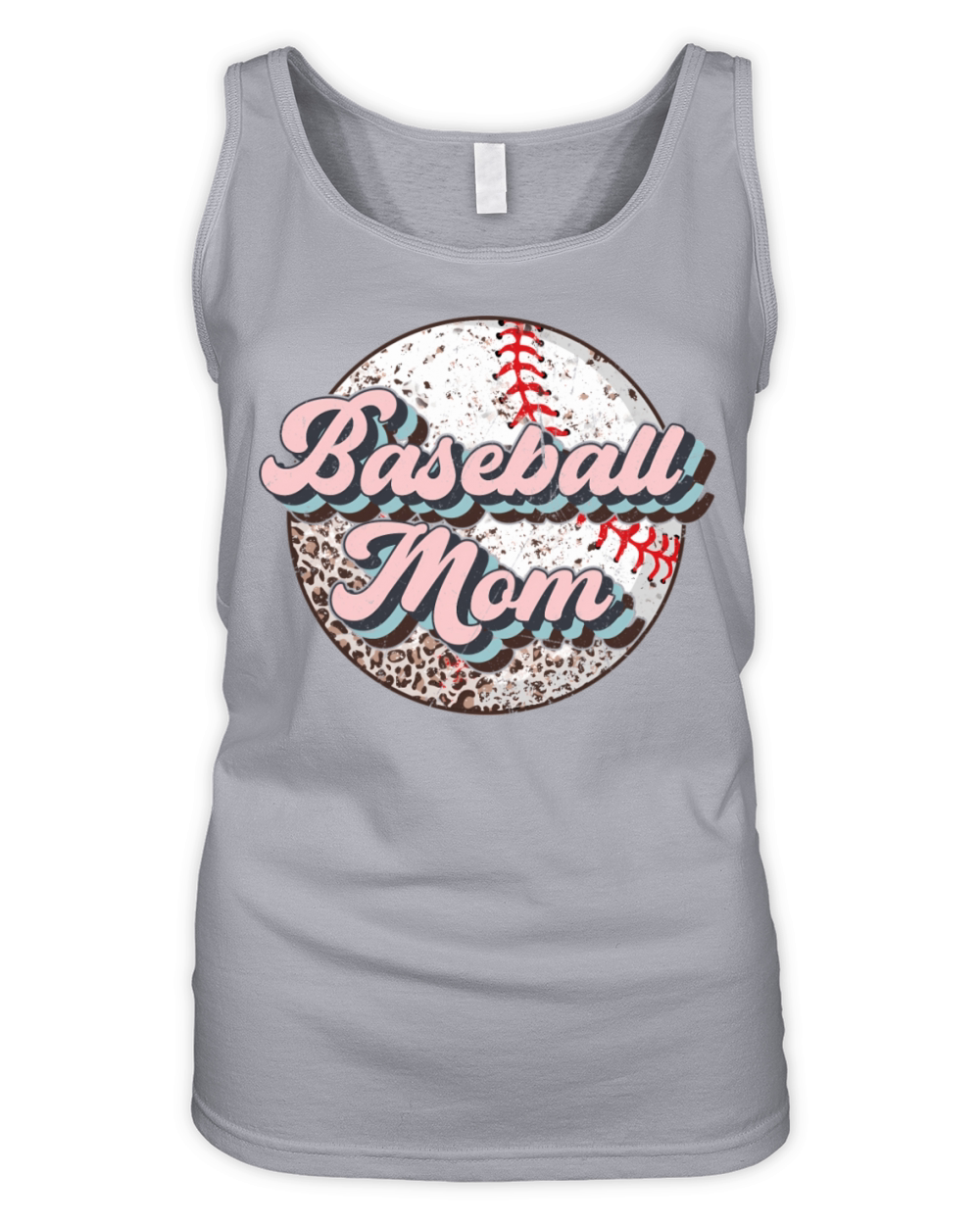Baseball Mom Leopard Softball Mom MotherS Day For Organic Women's Tank Top