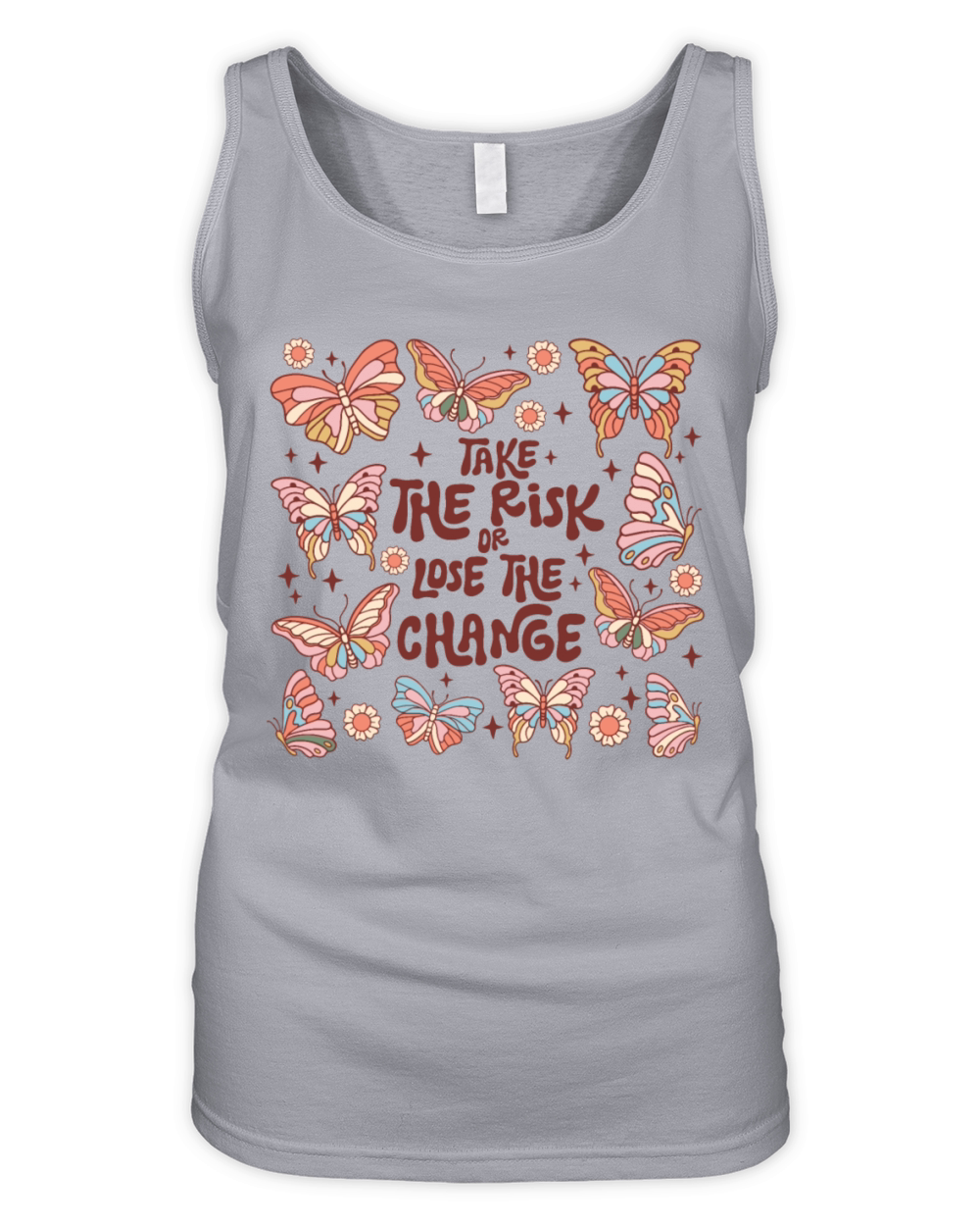 Boho take the risk or lose the change Organic Women's Tank Top