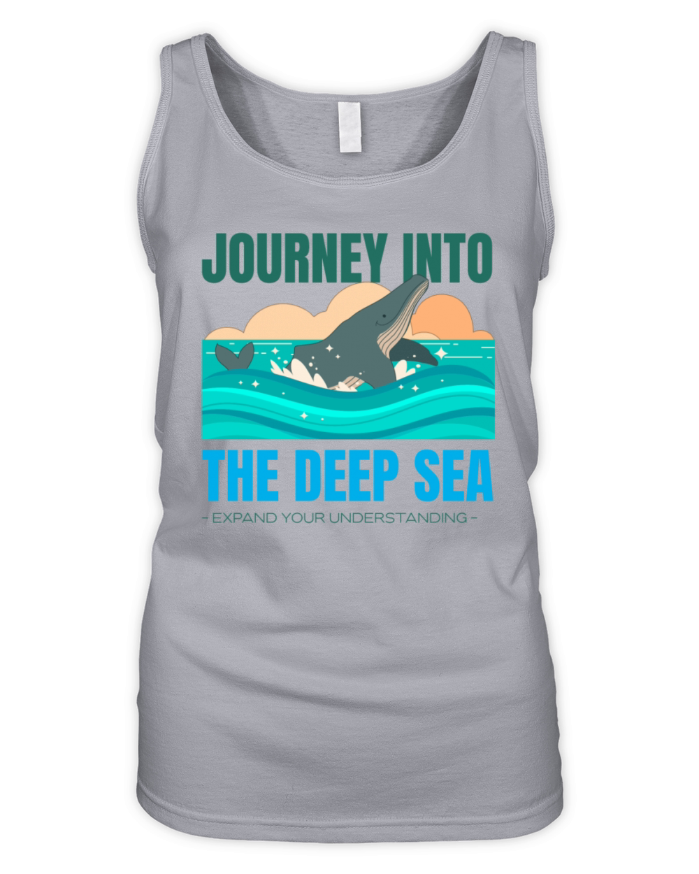 Journey into the deep sea Organic Women's Tank Top