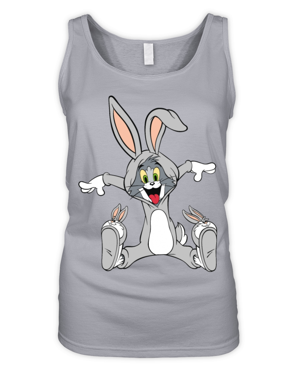 Tom And Jerry In The Buggs Bunny Costume Organic Women's Tank Top