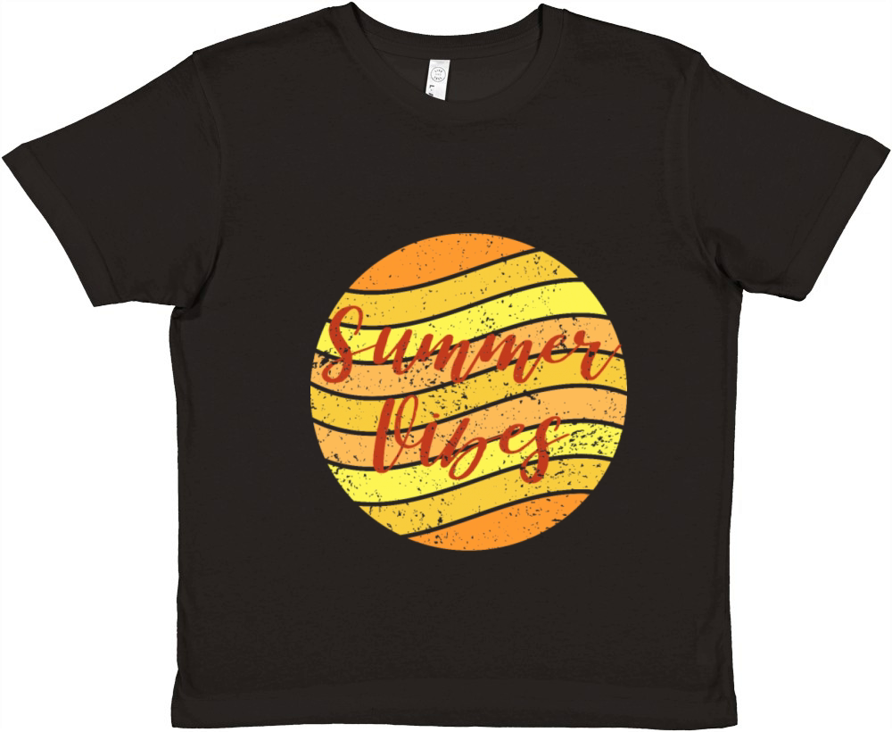 Summer vibes graphic t-shirt Premium Kids Crewneck T-shirt