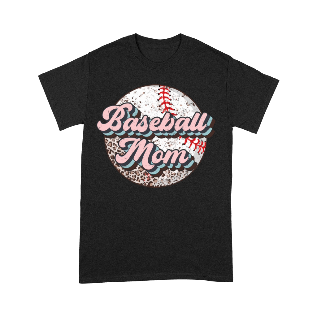 Baseball Mom Leopard Softball Mom MotherS Day For Premium T-shirt
