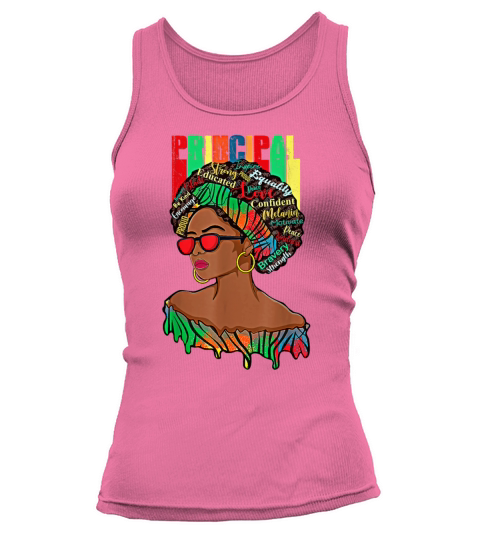 Afro African Principal Black Back To School Tank top Woman