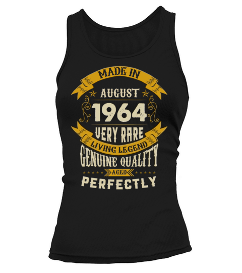 August 1964 Vintage Birthday Present Tank top Woman