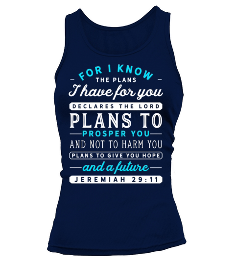 Christian Jeremiah 29 11 Hope Bible Verse Tank top Woman