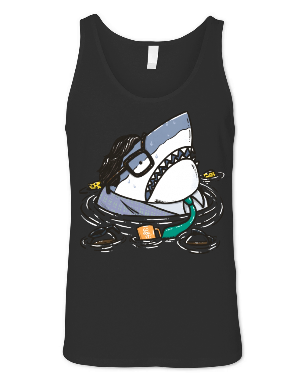 Motivational Shark Unisex Jersey Tank
