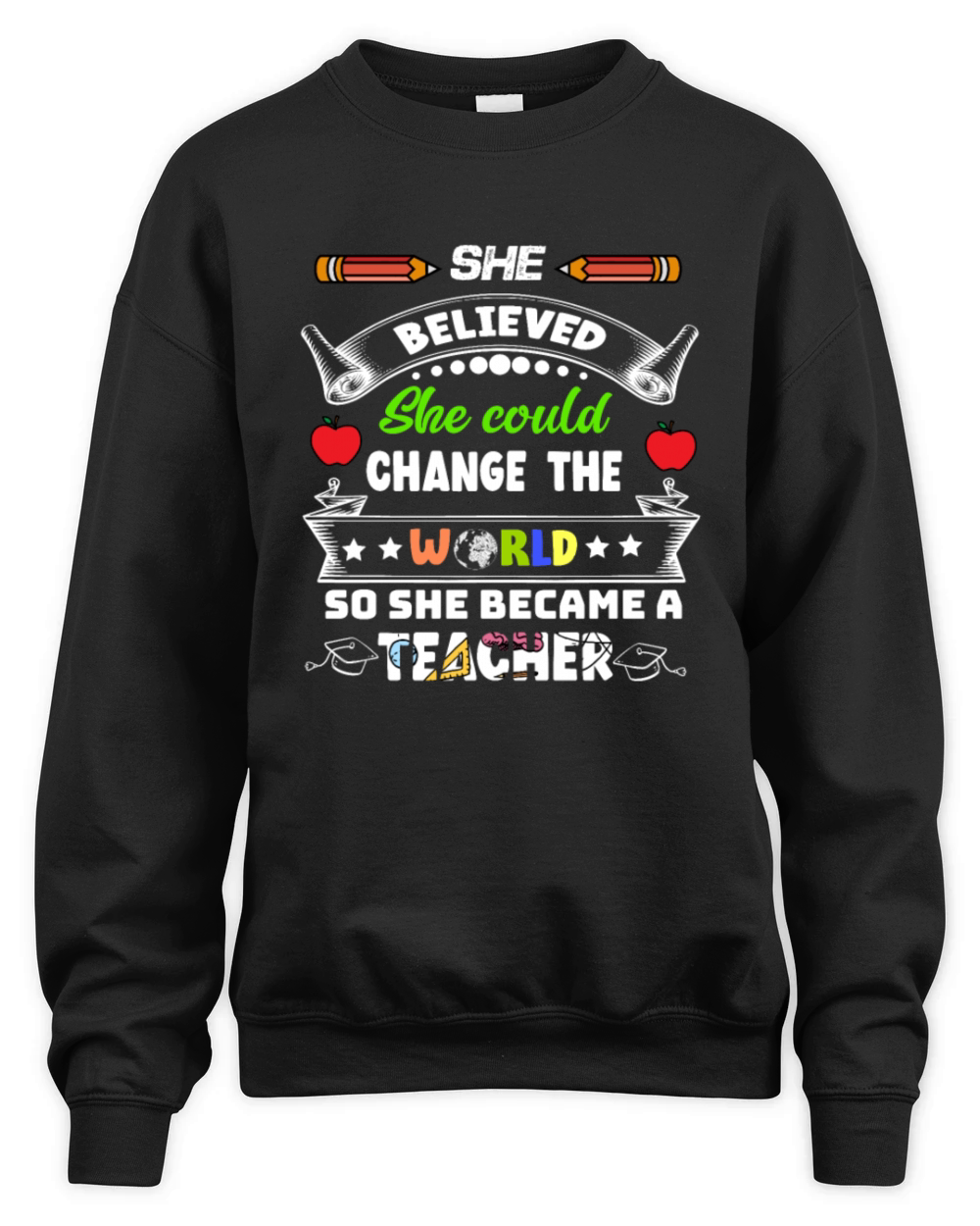 she beloved she could change the world Unisex Premium Crewneck Sweatshirt