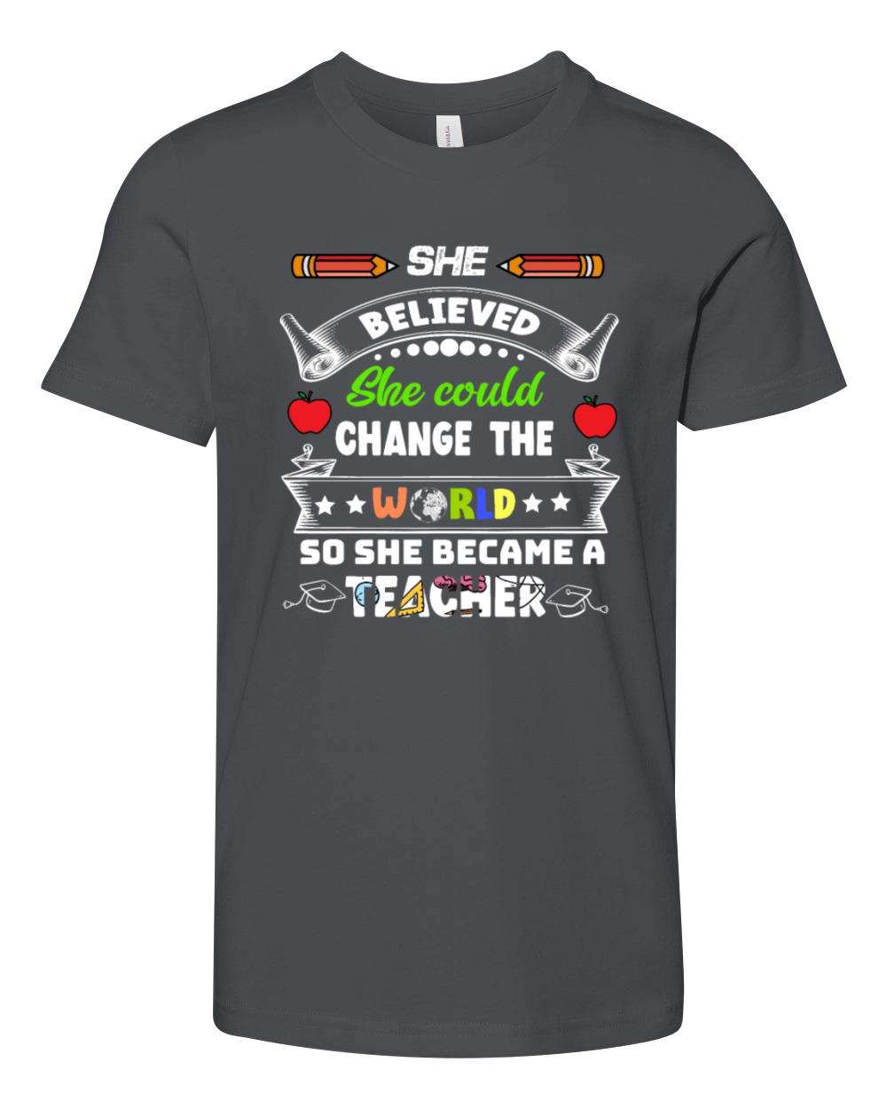 she beloved she could change the world Youth Unisex Jersey Tee