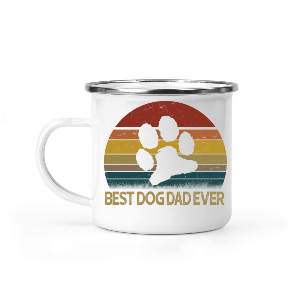Best Dog Dad Ever Vintage Camping Mug