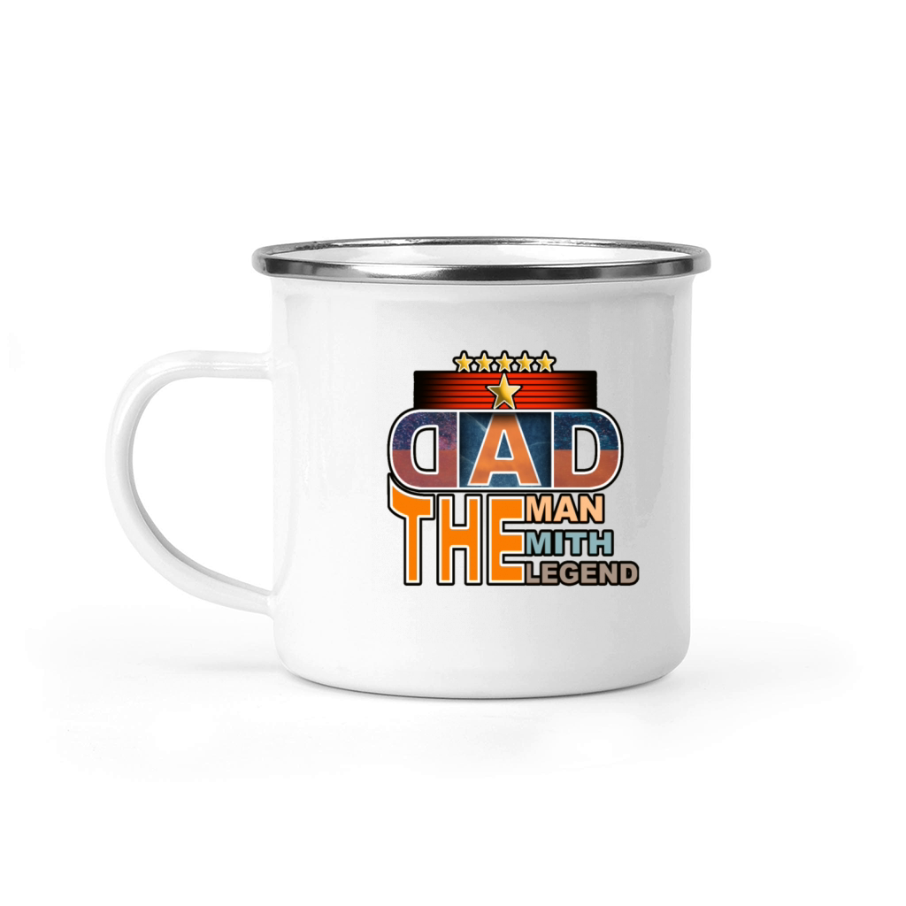 Dad The Man The Mith The Legend stickers Camping Mug