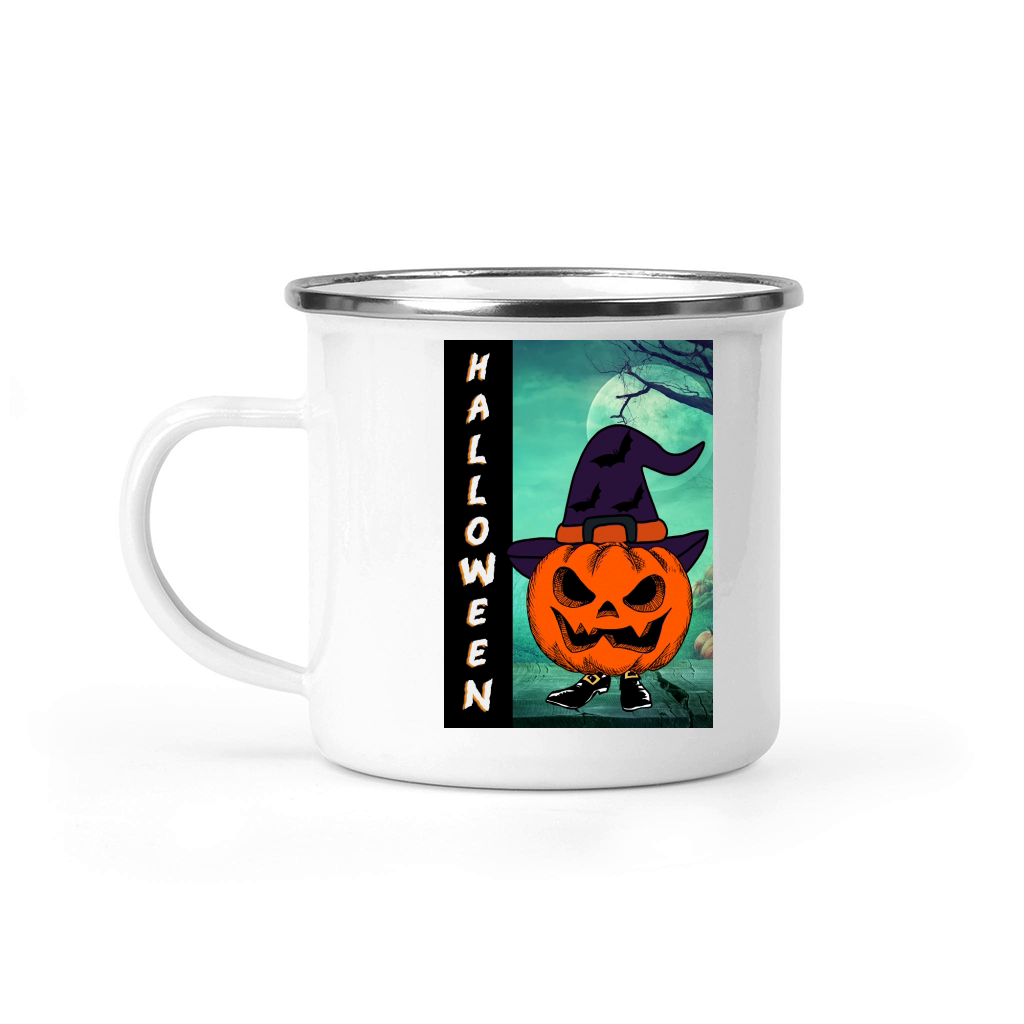 Halloween Welcome Gnome Garden Flag Camping Mug