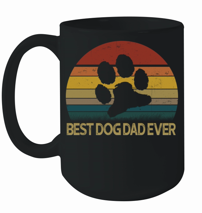 Best Dog Dad Ever Vintage Ceramic Mug