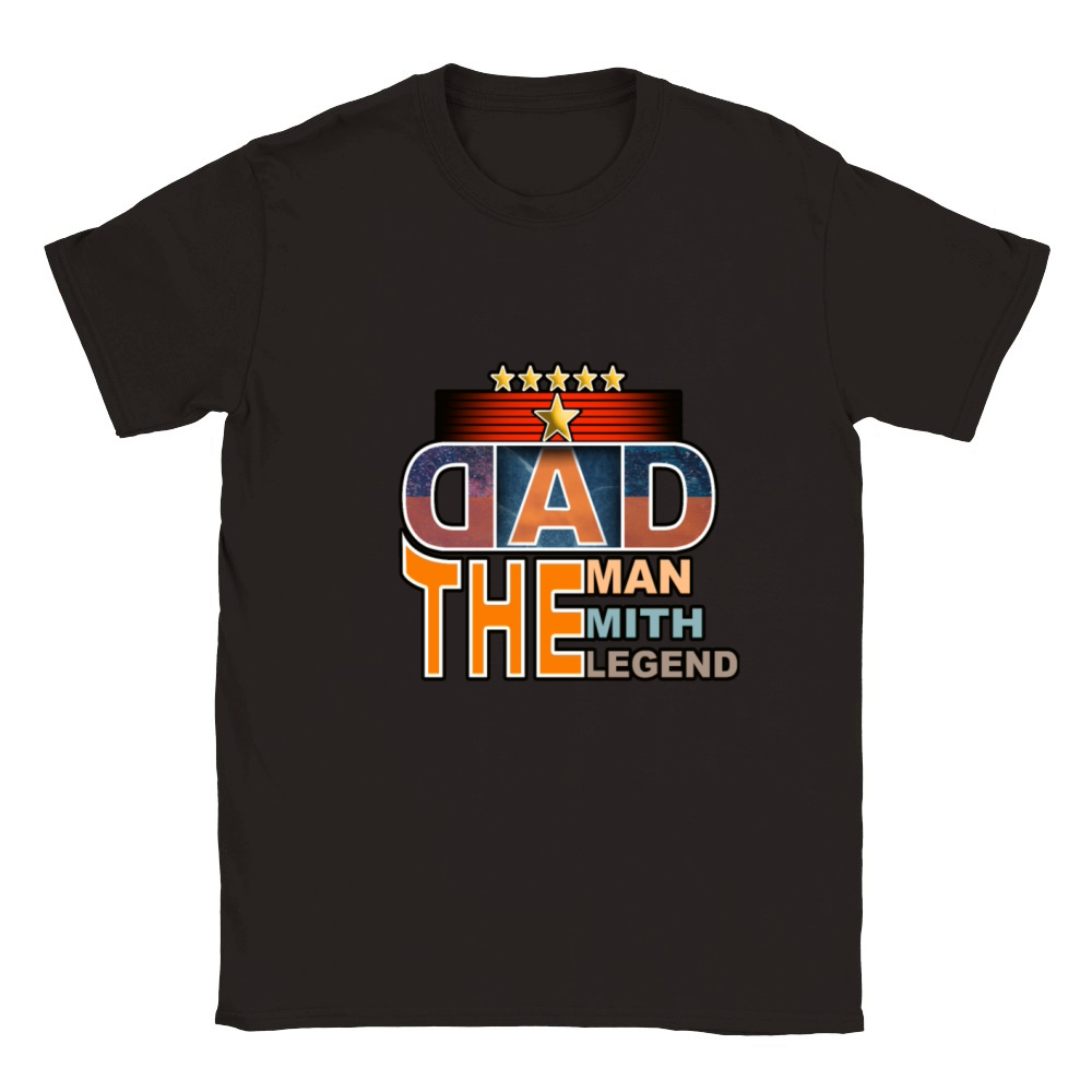Dad The Man The Mith The Legend stickers Classic Kids Crewneck T-shirt
