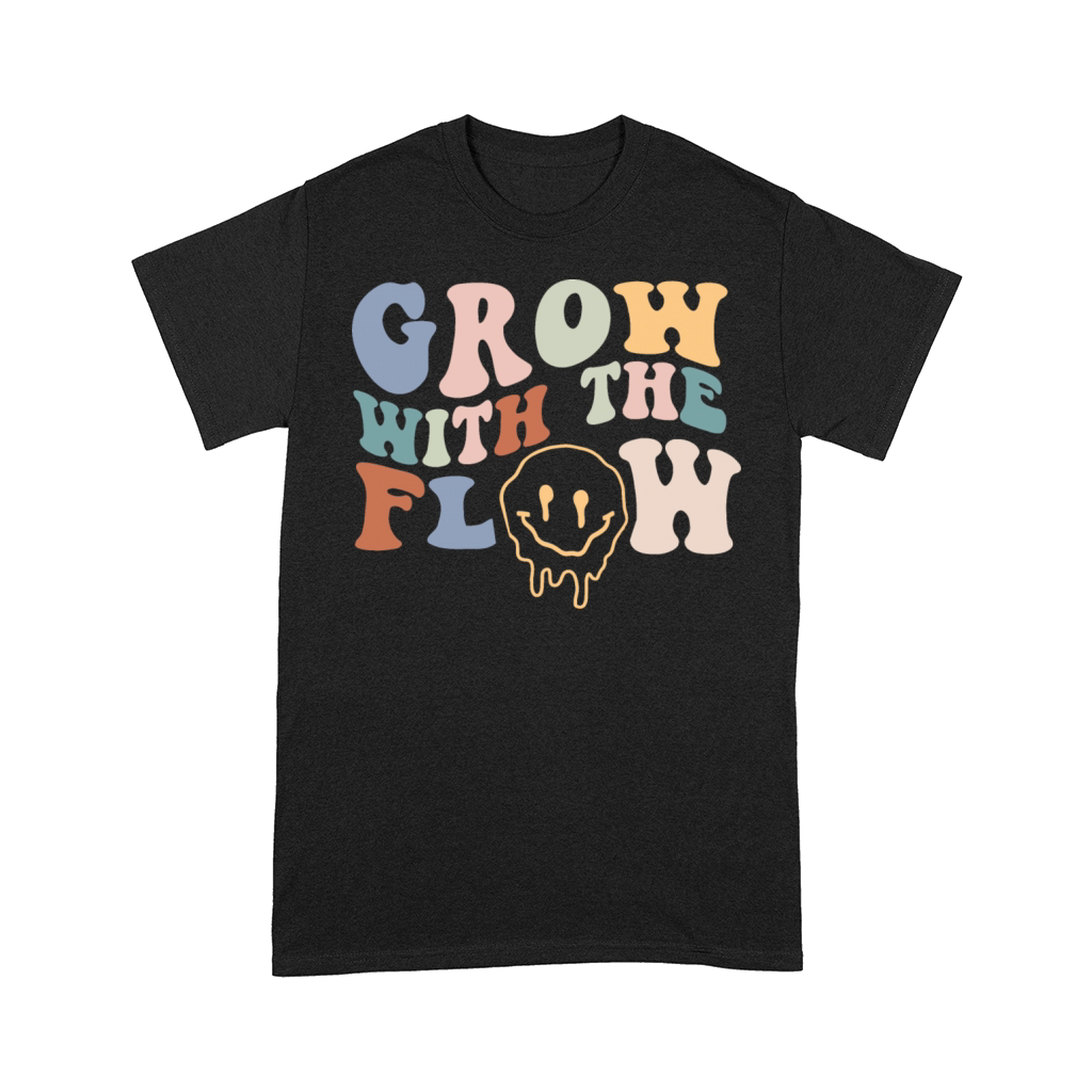 Grow With The Flow 70s Boho Peace Hippie Gift Comfort T-shirt