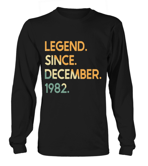 40 Years Vintage Legend Since December 1982 40th B Long sleeved Unisex
