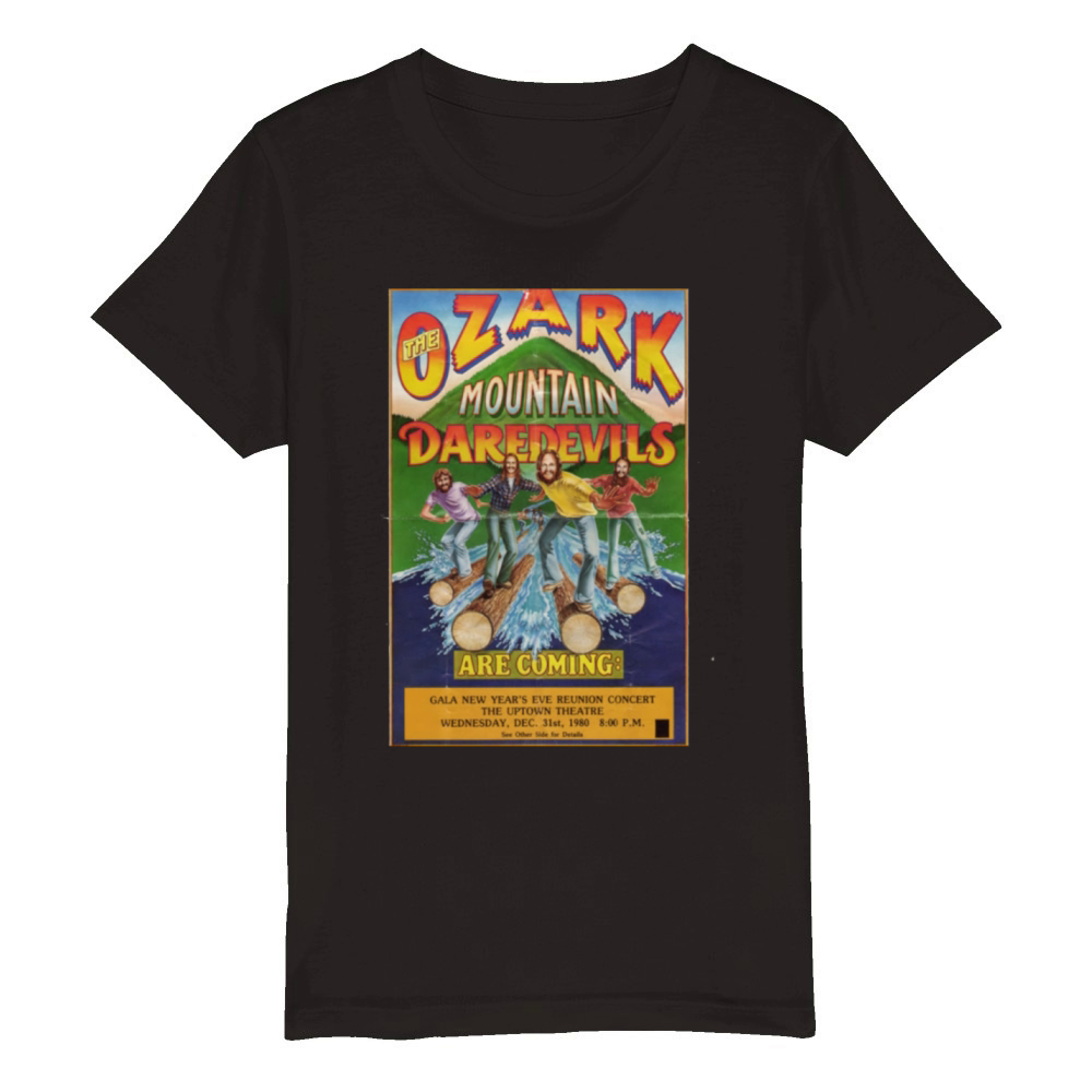 mountain daredevils vintage poster Organic Kids Crewneck T-shirt