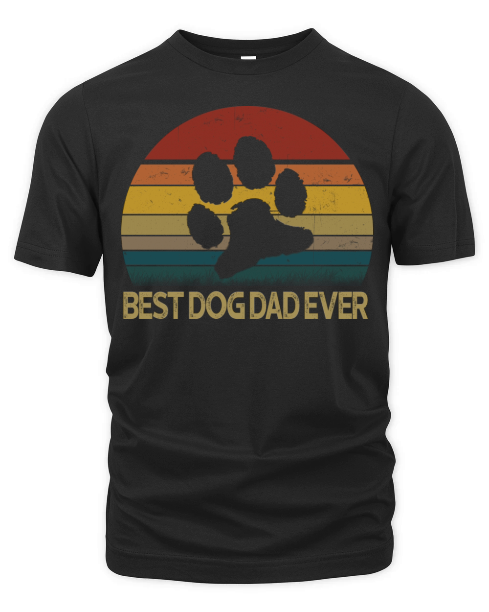Best Dog Dad Ever Vintage Organic Unisex T-shirt