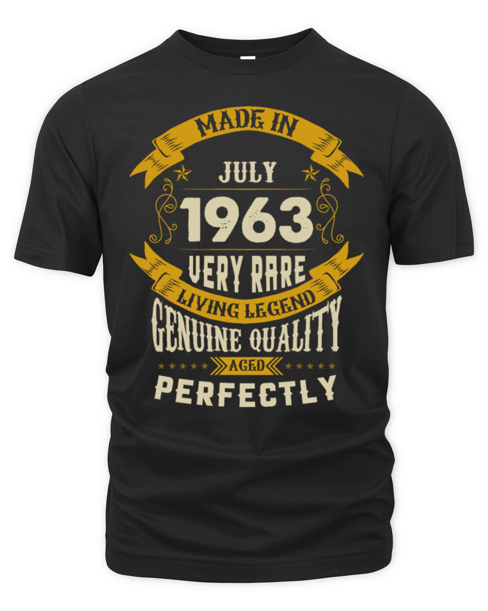 July 1963 Vintage Birthday Present Organic Unisex T-shirt