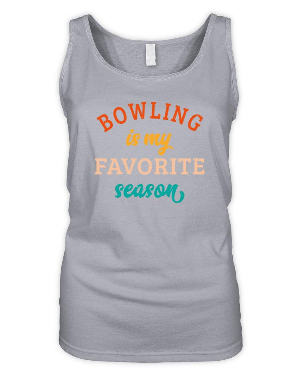 Bowling Is My Favorite Season Bowling Lover Retro Organic Women's Tank Top