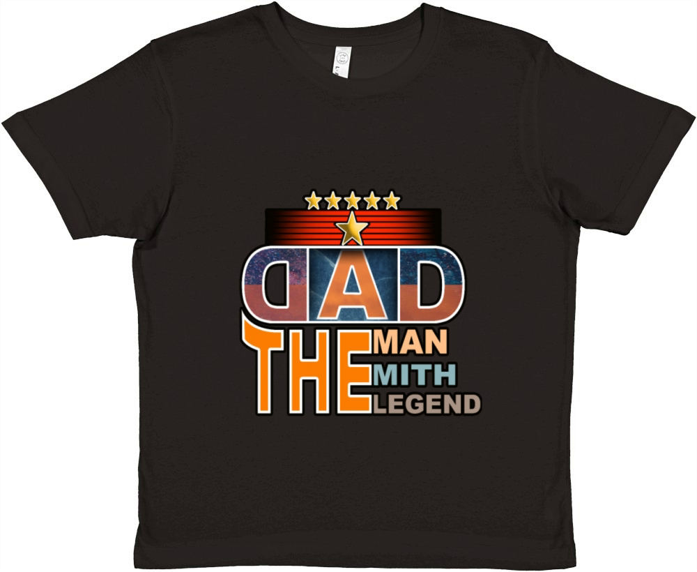 Dad The Man The Mith The Legend stickers Premium Kids Crewneck T-shirt