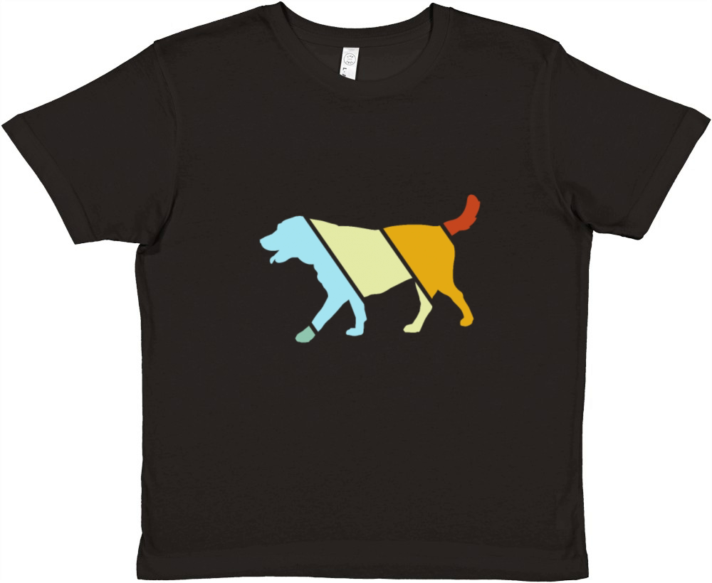dog retro Premium Kids Crewneck T-shirt