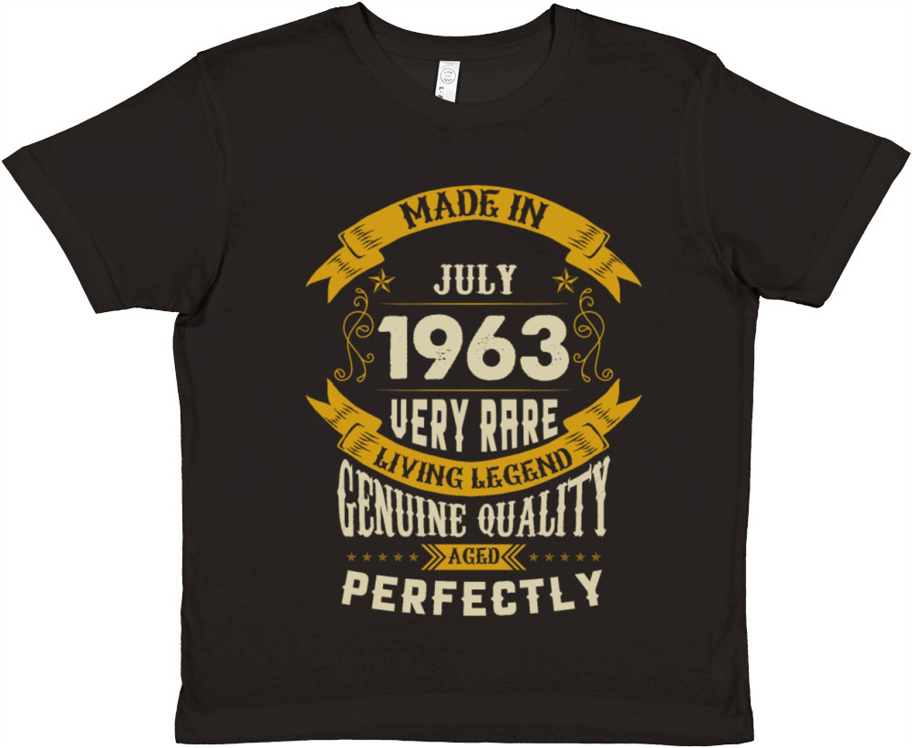 July 1963 Vintage Birthday Present Premium Kids Crewneck T-shirt