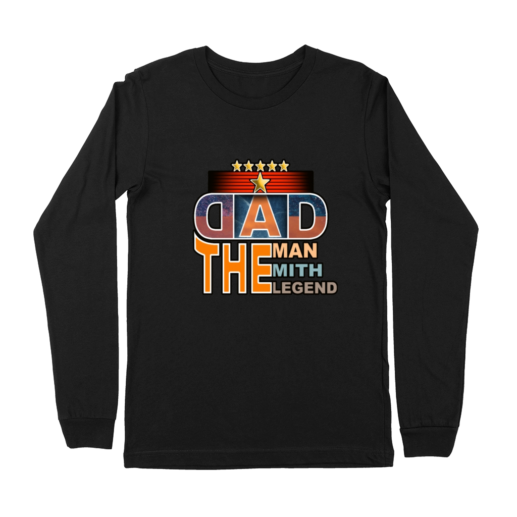 Dad The Man The Mith The Legend stickers Premium Long Sleeve