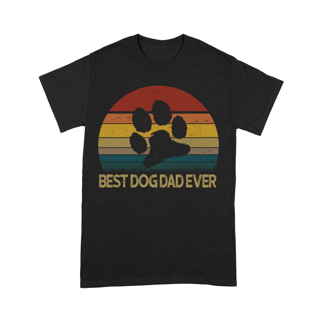 Best Dog Dad Ever Vintage Premium T-shirt