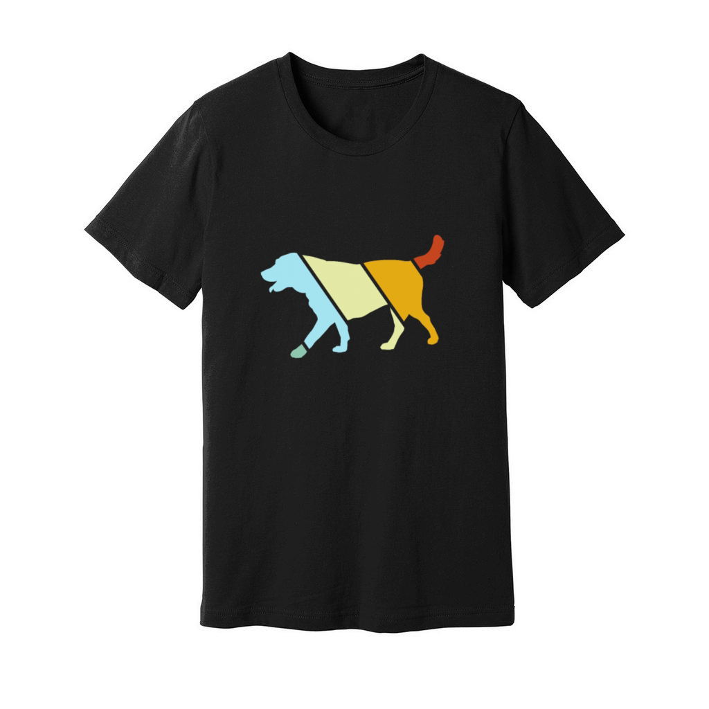 dog retro Unisex Jersey Tee