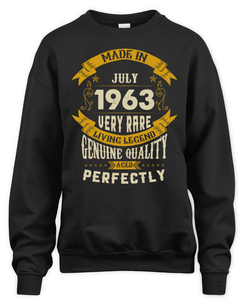 July 1963 Vintage Birthday Present Unisex Premium Crewneck Sweatshirt