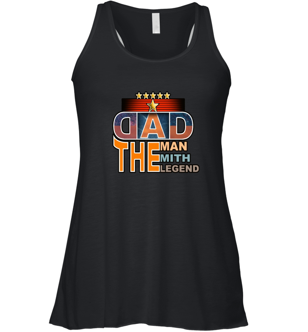 Dad The Man The Mith The Legend stickers Women's Flowy Tank Top