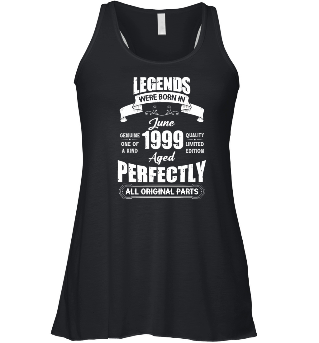 Legends Were Born In June 1986 Birthday Women's Flowy Tank Top