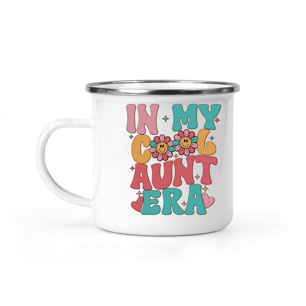 Funny Auntie Birthday In My Cool Aunt Era Camping Mug