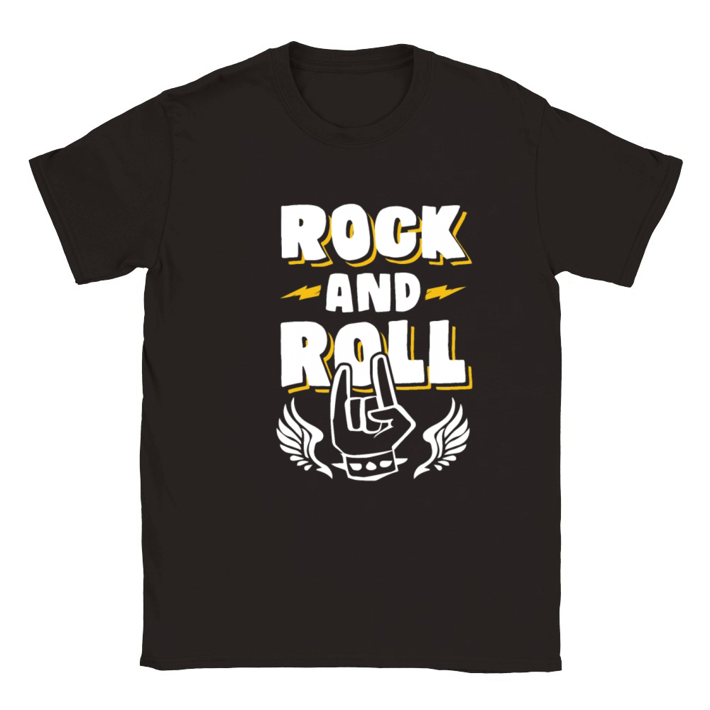 rock n roll music Classic Kids Crewneck T-shirt
