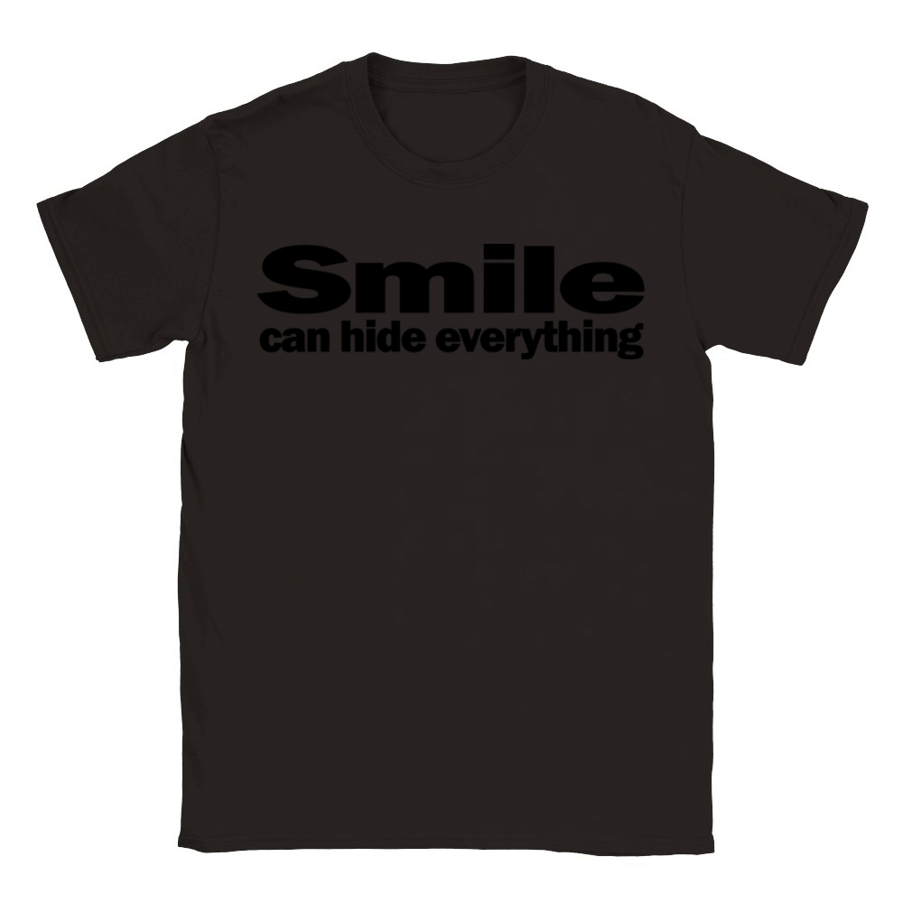 Smile Can Hide Everything 1A Classic Kids Crewneck T-shirt