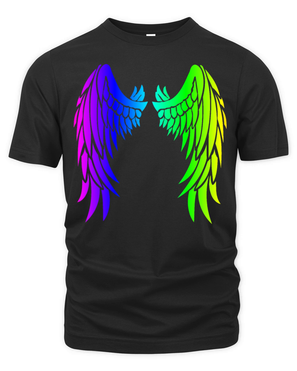 Rainbow angelwings Organic Unisex T-shirt