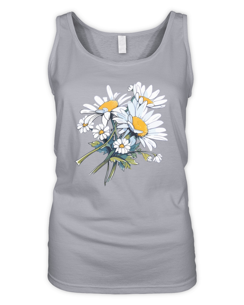 Cool Bouquet Floral Daisies Humor Vintage Flowers Organic Women's Tank Top