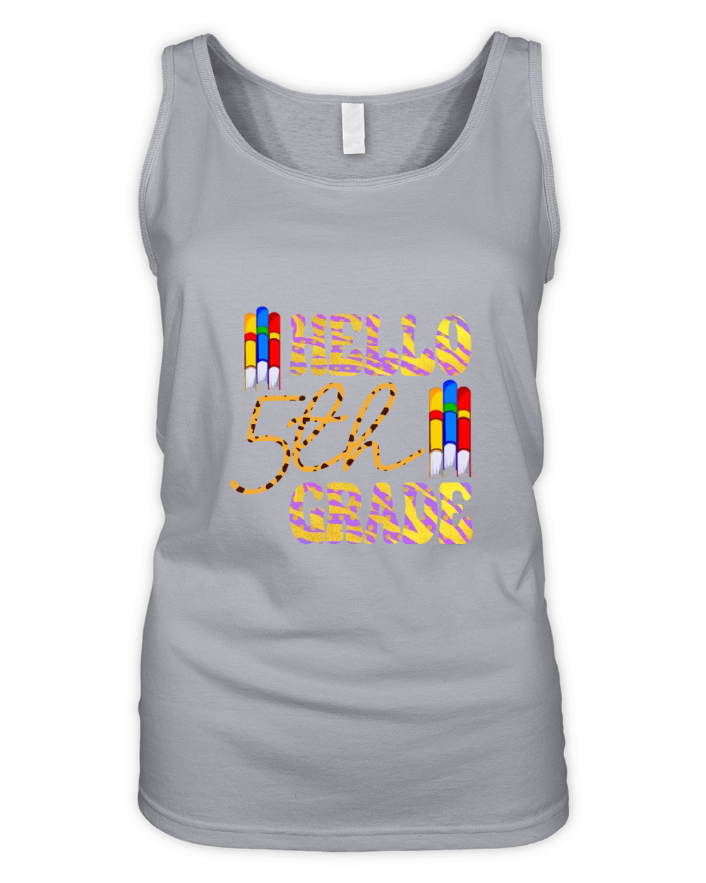 Hello 5th Grade Organic Women's Tank Top