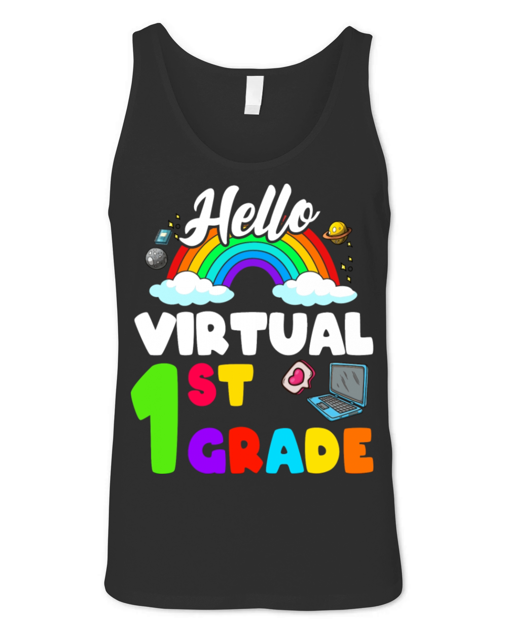 Hello Virtual 1st Grade Unisex Jersey Tank
